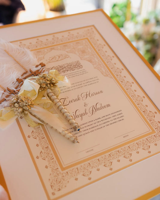 Islamic Wedding Contract - Nikkahnama